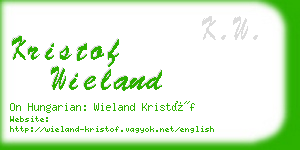 kristof wieland business card